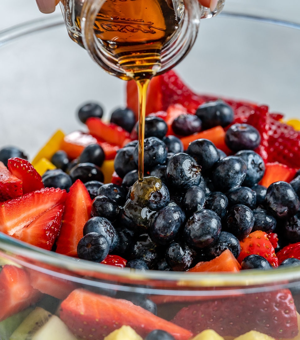 Fruit Salad with Maple-Lime Dressing